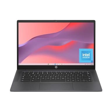 HP Chromebook 14 inch Laptop, HD Display, Intel Processor N100, 8 GB RAM, 128 GB UFS, UHD Graphics, Chrome OS, Chalkboard Gray, 14a-nf0099nr