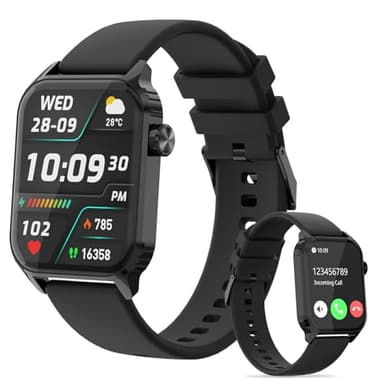 TRAUSI Smart Watches for Women Men, 1.83" HD Smartwatch with 120 Sports Modes, Heart Rate/Sleep Monitor, IP67 Waterproof, Bluetooth Call & Music Control