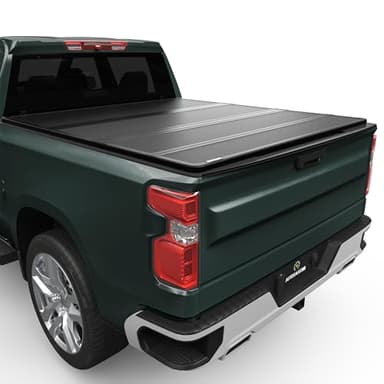 AUTOSAVER88 Hard Quad Fold Truck Bed Tonneau Cover Fit for Chevy Silverado/GMC Sierra 1500 New Body Style 2019-2026 with 5.8ft Bed Without Multi-Flex Tailgate