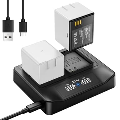 MAUTONG 2-Packs Rechargeable Batteries+PD Fast Charging LED USB Dual Battery Charging Station for Arlo Pro, Arlo Pro 2 Home Security Camera Replacement Accessories