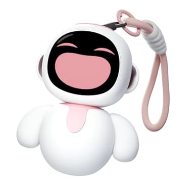 ENERGIZE LAB Eiliko Coral Pink - Your Tiny AI Charm Robot That Matches Every Daily Outfit, Fun Electronic Pendant Toys, for Couples and Best Friends.