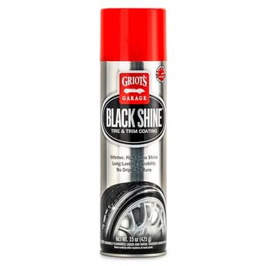 Griot's Garage Black Shine Tire and Trim Coating, Water-Resistant Dressing, Provides a High-Gloss Finish, Rain, and UV Protection, 10938, 15oz
