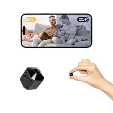 Hidden Camera - Mini Camera - HD Nanny Cam for Indoor, Office, Pet - Micro Cameras with App, Auto HD Night Vision, Motion Detection Alert, Cloud & SD Storage