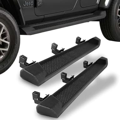 Perfit Liner 6 inch Running Boards & Side Steps Compatible with 2018-2026 Jeep Wrangler JL 4 Door, Jeep Wrangler 4xe, Matte Black Nerf Bars Step Bars(Not for JK Model)