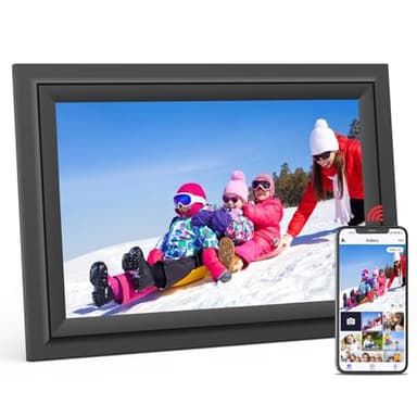 SAMMIX Digital Picture Frame 10.1 Inch WiFi Digital Photo Frame Electronic, IPS Touch Screen, 16GB, Tabletop&Wall-Mounted, Share Photos and Video with Uhale App, Birthday Gifts for Mom Women