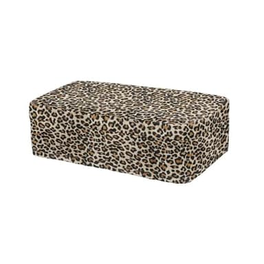 Hechitok Leopard Print Knee Scooter Pad Cover - Accessories Cushion Cover for Comfort (Memory Foam) - for Broken Leg Crutch Cart Roller, Injuries, Surgery, Replacement, Universal