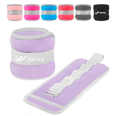 Ankle Weights, Wrist Leg Arm Weights for Women Men Kids Child with Adjustable Straps, Strength Training Weighted for Jogging, Running, Walking, Fitness, Gym Workout - 10LBS Pair (5 LB Each Weight),