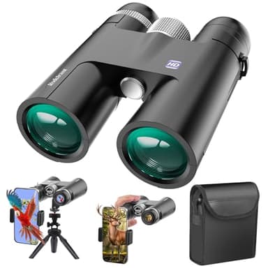 18x50 Professional Large View Binoculars for Adults with Upgraded Phone Adapter, Tripod and Tripod Adapter - Waterproof Binocular with BaK4 prisms for Bird Watching,Hiking,Outdoor Adventures