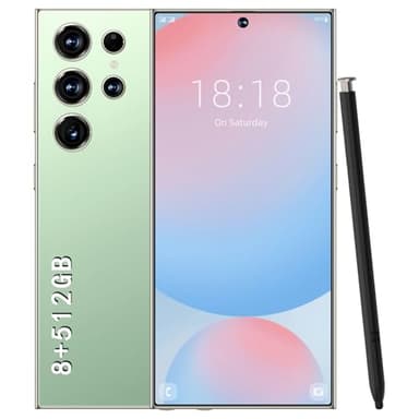 WEILIGO W24 Ultra Cell Phone,6.8",5G Unlocked Android,Cell Phone with S Pen,8GB+512GB Smartphone, Latest 10 Core CPU,72MP+108MP Zoom Camera,8000mAh, Face ID/Dual SIM Phone (Light Green)