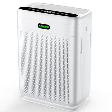 Air Purifiers for Home Large Room with Remote, Up to 3000 Sq Ft, H13 Hepa Double-Sided Air Filter Purifier with PM 2.5 Display Air Quality Sensor, Air Cleaner for Bedroom, Dust, Pets, Smoke, Pollon