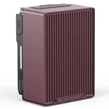 K&F CONCEPT V Mount Battery, 99Wh 6700mAh V-Mount Battery with PD 100W USB-C Fast Charging, with Dual D-TAP/A/USB-C/DC/TFT Display/Emergency Light for Camera, Camcorder, Monitor, Video Light