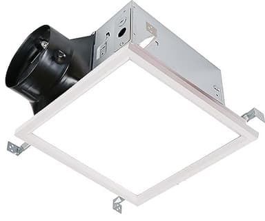 KAZE APPLIANCE SEP150L11H | 150 CFM | 0.5 Sone | Humidity Sensing | Dimmable 4000K Edge Lit LED | Energy Star-Certified Energy-Saving Ultra Quiet Bathroom Ventilation Exhaust Fan