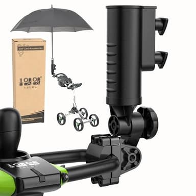 10L0L Heavy Duty Golf Push Cart Umbrella Holder, Aluminium Alloy Base Super Strong Windproof, Universal Umbrella Stand for Mobility Scooter, Stroller, Wheelchair, Beach Chair