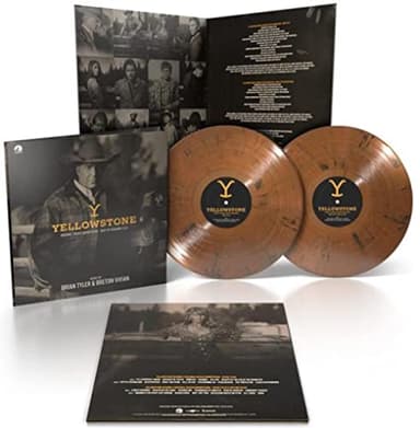 Yellowstone Best of Season 2 & 3 Original Series Soundtrack Exclusive Brown with Black "Hardwood” Colored Vinyl
