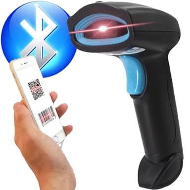 KILOGOGRAPH Bluetooth QR Code Scanner - Book Scanner for Personal Library Libib, 1D 2D Codes Scanners for Laptop Computer Mac iPhone Android, Wireless Bluetooth Bar Code Scanner (Without Stand)