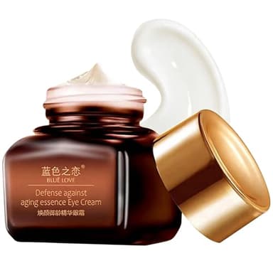 BLUE LOVE Anti-Aging Eye Cream – Reduces Dark Circles & Puffiness, Moisturizing Under-Eye Bags & Fast-Absorbing Wrinkle Treatment for Men & Women, 0.7oz