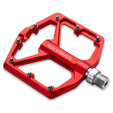 ROCKBROS Bike Pedals, Flat Aluminum 9/16" Sealed Bearing Lightweight Platform for Road Mountain BMX MTB Bike