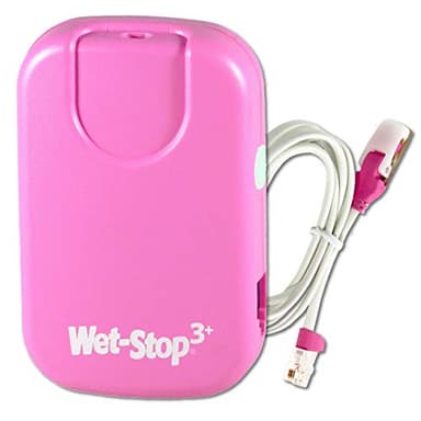 Wet-Stop 3 Bedwetting Enuresis Alarm with Loud Sound and Strong Vibration for Boys or Girls, Proven Solution for Bedwetters (Pink)