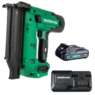 Metabo HPT 18V MultiVolt Compact Cordless Brad Nailer Kit, 18 Gauge Nailer with Power Tool 2.0Ah Lithium Ion Battery, Drives 5/8" to 2" Brad Nails, 700 per Charge, NT1850DG