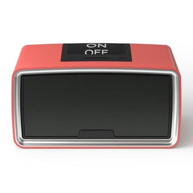 iGuerburn Simple Music Player for Dementia Elderly Seniors Easy MP3 Player as Alzheimers Dementia Visually Impaired Patients Product Gift One-Touch Controls ON/Off Retro Music Box (Red)