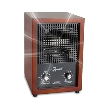 Mammoth Ion and Ozone Generator 3000 mg/hour, Adjustable up to 3,500 SqFt Ionizer & Deodorizer Ozone Odor Eliminator- Ozone Machine Wooden Design Ideal for Dust, Pollen, Pets & Smoke Smell