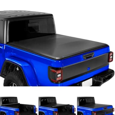 Tyger Auto T1 Soft Roll-up Truck Bed Tonneau Cover Compatible with 2020-2026 Jeep Gladiator JT | 5' (60") Bed | TG-BC1J9060