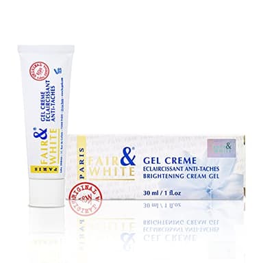FAIR & WHITE Original Skin Brightening Gel Cream - 30ml / 1floz - For Neck, Face, Armpit, Elbows, Private Areas, Brightening Gel for Uneven Skin Tone