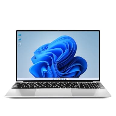 2026 New 15.6'' Laptop Win 11 Pro, Intel Core i3-7020U, 8GB RAM 256GB SSD, 1080p FHD Display, Backlit Kerboard, Fingerprint, WiFi5, Webcam, Mini-HDMI, USB3.2, TF Card Slot, Silver, for Work, Study