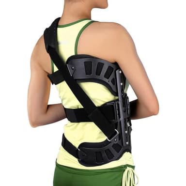 ZHUNPOCT Scoliosis Posture Corrector, Adjustable Back Cerviacal Scoliosis Appliance Fixed Brace for Kyphosis, Osteoporosis, Postoperative Recovery Men and Women