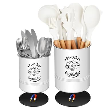 ESUDNT Magnetic RV Utensil Holder, Camper Essentials, RV Kitchen Accessories Must Haves Organization for Inside, RV Storage and Organization Ideas (2 Pack)