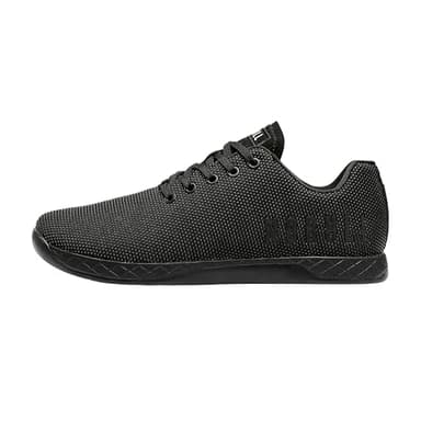 NOBULL Women's Outwork Shoe | Weightlifting & Powerlifting Athletic Shoes, Flat & Stable Support, Carbon Rubber Grip Sole, Triple Black,8.5