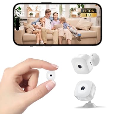 Zongbi Hidden Camera,4K Wireless WiFi Mini Camera with App SD Card Storage, Portable Surveillance Night Vision