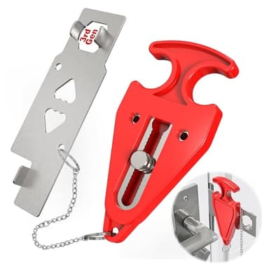 MATWEI 3rd Gen Portable Door Lock - Hotel Door Locks for Travelers Security, Travel Lock for Apartment/Dorm/Home - Extra Safety & Privacy Protection Device