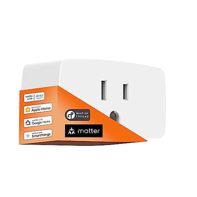 Onvis Matter Over Thread Smart Plug, Smart Mini Outlet, Works with Apple Home, Alexa & Google Home, 15A/1800W （1Pack）