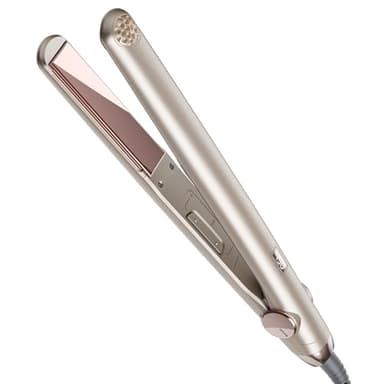 TYMO Flat Iron Hair Straightener - Titanium Hair Straighteners for Women, 1 Inch Professional Travel Flat Iron, Portable Straightener and Curlers with 10s Heat Up, 32 Temp, Dual Voltage & LED Display