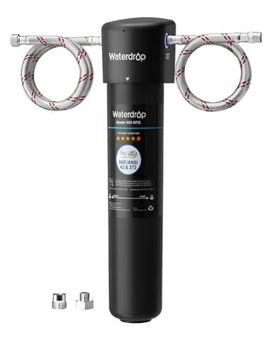 Waterdrop 15UA Under Sink Water Filter System, 2 Years, Reduces Lead, Chlorine, Bad Taste & Odor, Under Counter Water Filter Direct Connect to Kitchen Faucet, NSF/ANSI 42 Certified, USA Tech