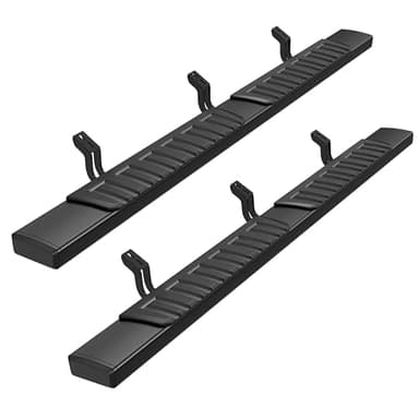 KUIPERAUTO 6 inches Running Boards Side Steps Compatible with 2007-2021 Toyota Tundra Double Cab(Black)