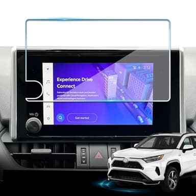 VEIROOM Screen Protector for Toyota RAV4 2023-2025,Tempered Glass Protective Film For RAV 4 LE/XLE/Adventure/XLE Premium/SE/Woodland Edition 2025 2024 Accessories- 8 inch