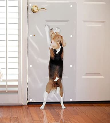 The Original LAMINET Deluxe Dog Scratch Shield - Protect Your Doors & Walls with Our Deluxe Heavy-Duty Flexible Plastic Dog Scratch Shield - (36L x 16W - INCHES)