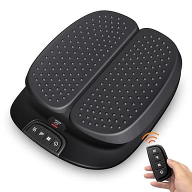 Snailax Foot Massager Machine with Heat,Remote Control, Adjustable Vibration Feet Massager Machine Increased Blood Circulation,Plantar Fasciitis, Stress (Black)
