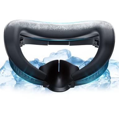 DESTEK Cooling Face Pad Facial Interface for Meta Quest 3, NOT Compatible with Meta Quest 3S,Includes Two Replacement Ice Silk & Cool Ice Gel Face Cushions