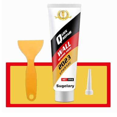 Sugelary Drywall Patch Repair Kit with Scraper, Wall Spackle Paste, Mending Agent Quick and Easy Solution to Fill The Holes for Home Wall, Plaster Dent and Wood Scratch Repair