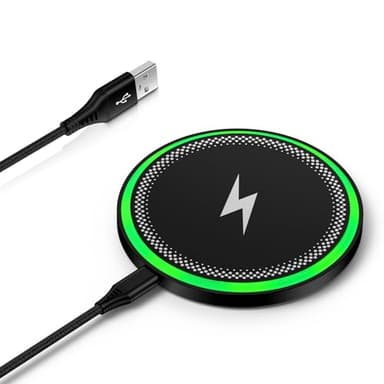 Wireless Charger Samsung Fast Charging Pad for Galaxy S25 Ultra/S25 Plus/S24 FE Ultra/S23/S22/S21/Z Flip Fold 6,15W Wireless Phone Charger Android Charging Mat Station for Google Pixel 9a 9 Pro XL 8a