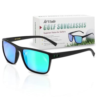 Arttodo Golf Sunglasses, UV Polarized Sunglasses for Men and Women, Lightweight Sunglasses with UV Protection for Golfer, Golf Accessories