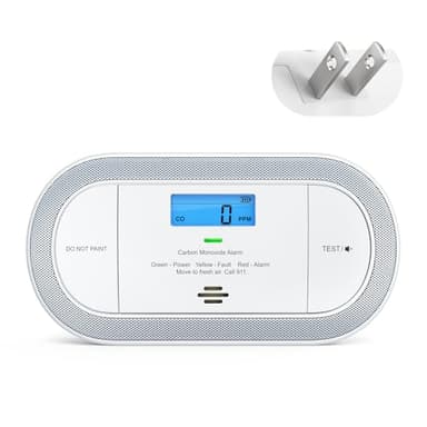 X-Sense Plug-in Carbon Monoxide Detector, with AAA Battery Backup, XC0C-SA, 1-Pack