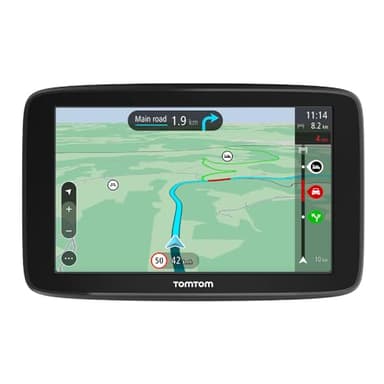 Tomtom Car Sat Nav GO Classic, 6 Inch, with Traffic Congestion and Speed Cam Alert Trial Thanks to Tomtom Traffic, EU Maps, Updates via WiFi, Integrated Reversible Mount