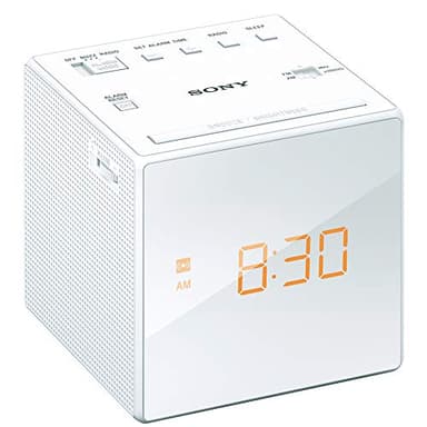 Sony Clock Radio ICF-C1: FM / AM / FM Wide corresponding Sleep Timer White ICF-C1 W
