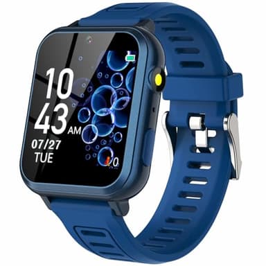 Wiszodet Kids Smart Game Watch with 39 Games HD Touch Screen Video Camera Music Player Pedometer Flashlight Alarm Clock 12/24 hr, Gifts for 5-12 Year Olds Boys