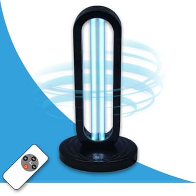 UVILIZER Tower - UV Light Sanitizer & Ultraviolet Lamp with Remote Control (UV-C Cleaner for Home, Room, Office | 38W UVC Disinfection Bulb | Kill Germs, Bacteria, Virus, Dust | USA)