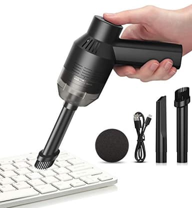 HONKYOB [Upgrade] Mini Vacuum Cordless Vacuum Keyboard Cleaner Rechargeable,for Cleaning Dust,Hair,Crumbs,Eraser Scrap,Laptop,Pet House,Sewing Machine